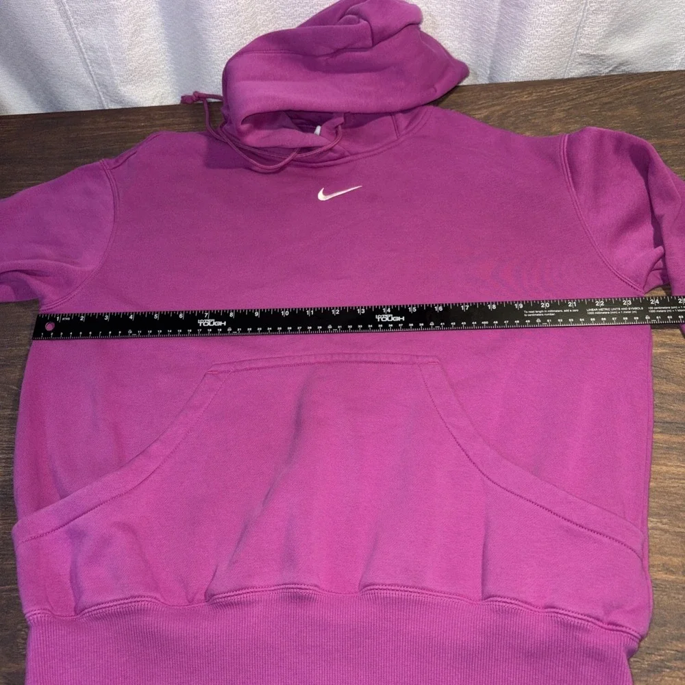 Nike Phoenix Fleece Hoodie Sweatshirt Fuschia Purple Size Small Oversized